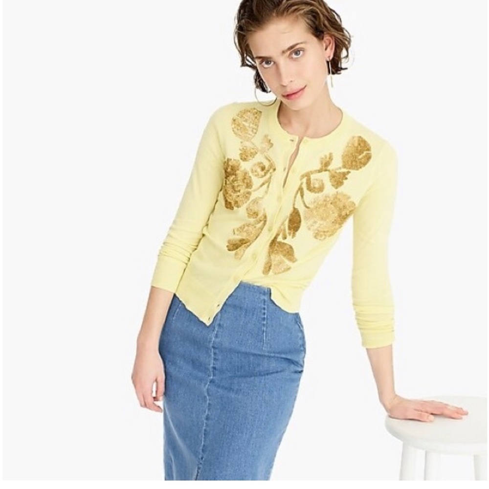 J Crew Sequin Cardigan, EXCELLENT Condition